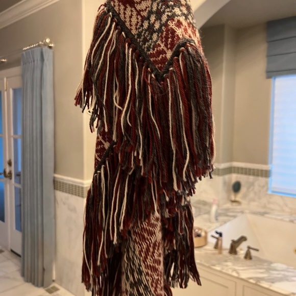 Johnny Was Meridia Fringed Sold Out Poncho Luxe Bohemian - Picture 12 of 16